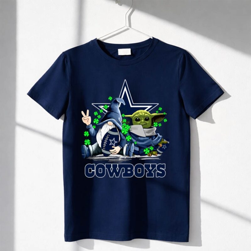 Cowboys Gnome Baby Yoda Shamrocks Dallas Football 1 T Shirt