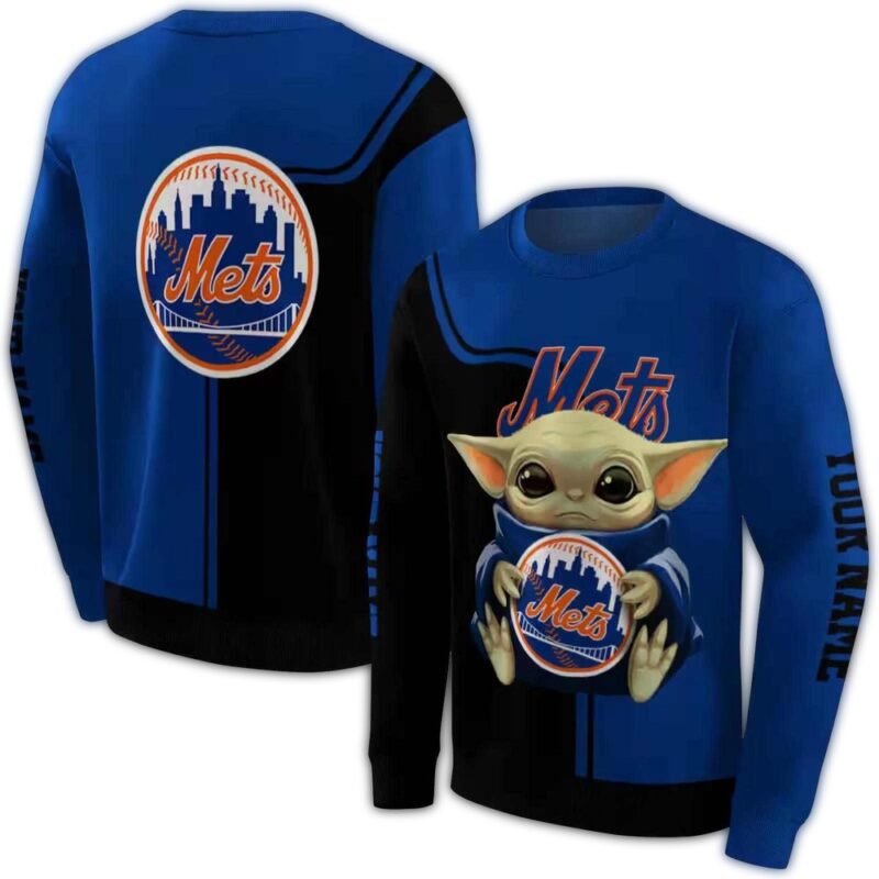 Custom Baby Yoda New York Mets All Over Print Sweatshirt 1.jpg