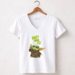 DONT TOUCH IT Baby Yoda Grogu Mandalorian 5 Womens V Neck.jpg