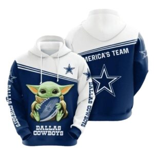 Dallas Cowboys Baby Yoda Hug Ball All Over Print Hoodie 1.jpg