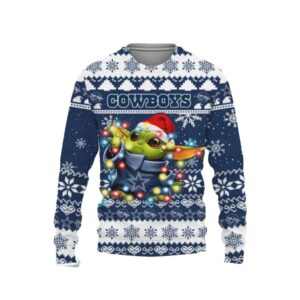 Dallas Cowboys Baby Yoda Star Wars Santa Claus Ugly Sweater 1.jpg