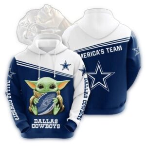 Dallas Cowboys Yoda Star Wars 3D Hoodie All Over Print Dallas Cowboys Gift Ideas For Him 1.jpg