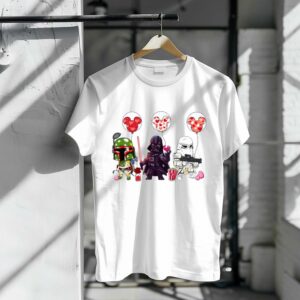 Darth Vader Boba Fett Stormtrooper Love Balloons Shirt