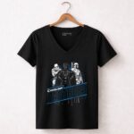 Darth Vader Boba Fett and Stormtroopers Carolina Panthers 5 Womens V Neck.jpg