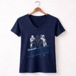 Darth Vader Boba Fett and Stormtroopers Carolina Panthers 9 Womens V Neck.jpg