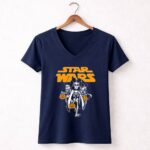 Darth Vader Boba Fett and Stormtroopers Mickey Star Wars Halloween 9 Womens V Neck 1.jpg