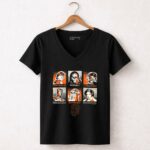 Darth Vader Chewbacca Leia Organa R2D2 San Francisco Giants 5 Womens V Neck.jpg