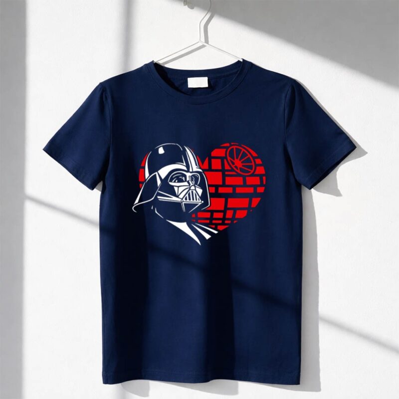 Darth Vader Death Star Heart Valentine 1 T Shirt