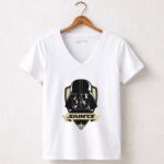 Darth Vader Face New Orleans Saints 5 Womens V Neck.jpg