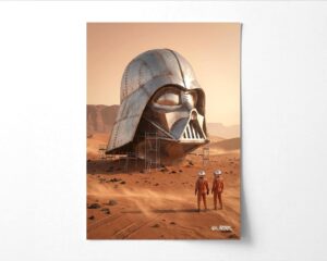 Darth Vader Fan Art Retro Nostalgic 90s Wall Art Futuristic Sci Fi 1.jpg