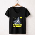 Darth Vader It Is Useless To Resist Michigan Wolverines 5 Womens V Neck 2.jpg