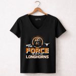 Darth Vader May The Force Be With The Texas Longhorns 5 Womens V Neck 1.jpg