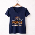 Darth Vader May The Force Be With The Texas Longhorns 9 Womens V Neck 1.jpg