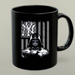 Darth Vader New York Yakees With Flag American 1 mug.jpg