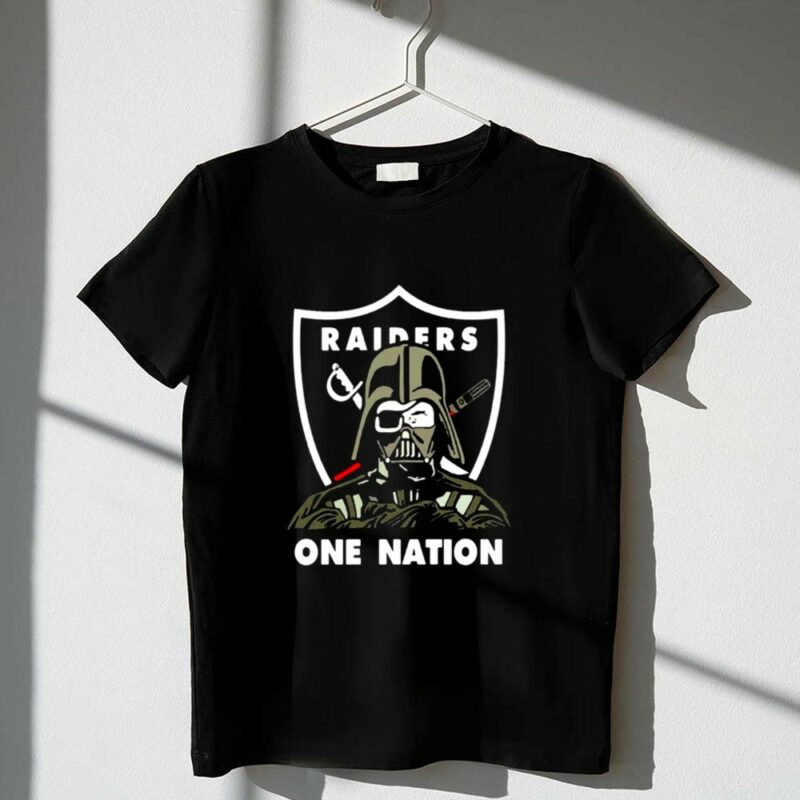 Darth Vader Oakland Raiders One Nation Star Wars 1 T Shirt