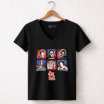Darth Vader R2D2 C 3PO Leia Organa Chewbacca St Louis Cardinals 5 Womens V Neck.jpg