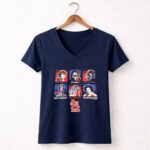 Darth Vader R2D2 C 3PO Leia Organa Chewbacca St Louis Cardinals 9 Womens V Neck.jpg
