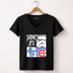 Darth Vader R2D2 and Stormtroopers Chicago Cubs 5 Womens V Neck.jpg