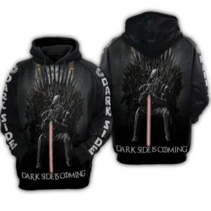 Darth Vader Star Wars 3D Hoodie Zip Sweatshirt Game Of Thrones Dark Side Is Coming Darth Vader 3D Hoodie 1.jpg