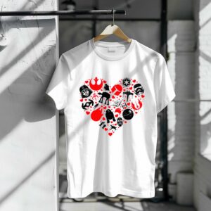 Darth Vader Storm Trooper Yoda Boba Fett Chewbacca Star Wars Valentines Day Shirt