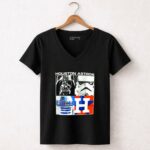 Darth Vader Stormtroopers and R2D2 Houston Astros 5 Womens V Neck.jpg