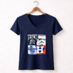 Darth Vader Stormtroopers and R2D2 Houston Astros 9 Womens V Neck.jpg
