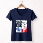 Darth Vader Stormtroopers and R2D2 Philadelphia Phillies 9 Womens V Neck.jpg