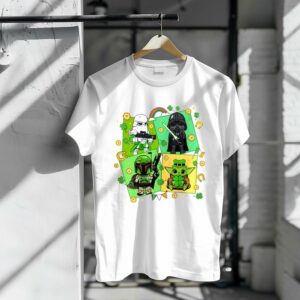 Darth Vader Yoda Stormtroopers And Boba Fett Shamrock Shirt