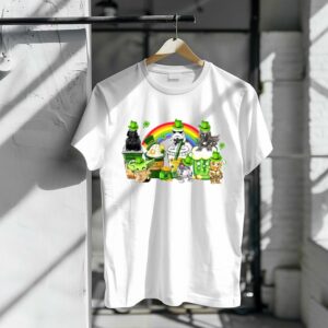 Darth Vader Yoda And Friends Star Wars St Patrick's Day Coffee Rainbow Shirt