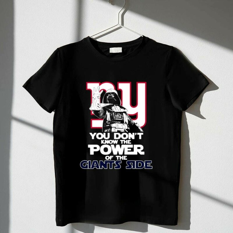 Darth Vader You Dont Know The Power Of The Giants Side 1 T Shirt