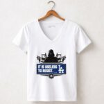 Darth Vader and Stormtroopers Galactic Empire Los Angeles Dodgers 5 Womens V Neck.jpg