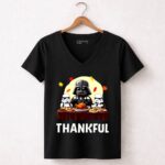 Darth Vader and Stormtroopers Thankful 5 Womens V Neck.jpg