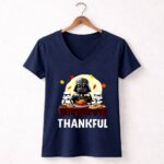 Darth Vader and Stormtroopers Thankful 9 Womens V Neck.jpg