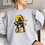 Death Star Pumpkin Darth Vader R2D2 C3PO Halloween 3 Sweatshirt 1.jpg