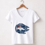 Denver Broncos The Millennium Falcon Star Wars 5 Womens V Neck.jpg