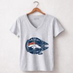 Denver Broncos The Millennium Falcon Star Wars 9 Womens V Neck.jpg