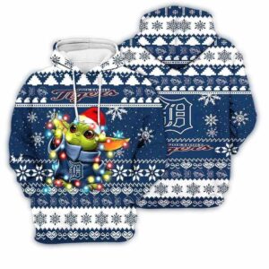 Detroit Tigers Baby Yoda Star Wars Sports Football American Christmas 3D Hoodie 1.jpg