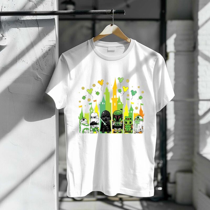 Disney Star Wars Character Castle For St Patricks Day 1 T Shirt