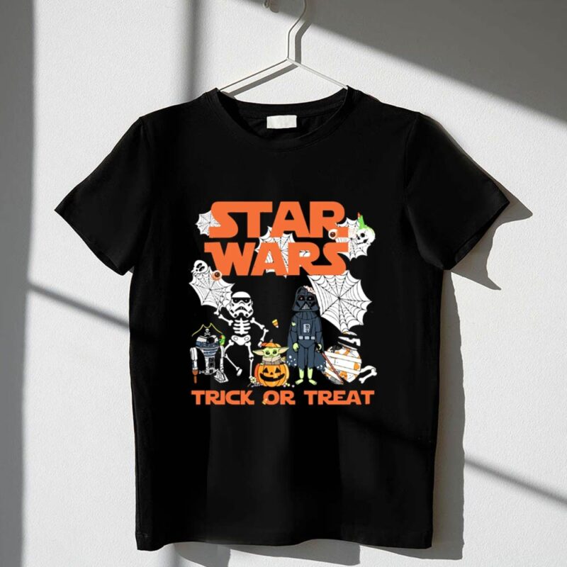 Disneyland Darth Vader Yoda R2D2 C 3PO Stormtroopers Skeleton Star Wars Halloween 1 T Shirt.jpg