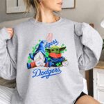 Dodgers-Gnomes-and-Baby-Yoda-with-Baseball-and-Shamrocks-3-Sweatshirt