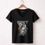 Fett Armor Star Wars Bounty Hunter Mandalorian Helmet And Ship 5 Womens V Neck.jpg