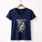Fett Armor Star Wars Bounty Hunter Mandalorian Helmet And Ship 9 Womens V Neck.jpg