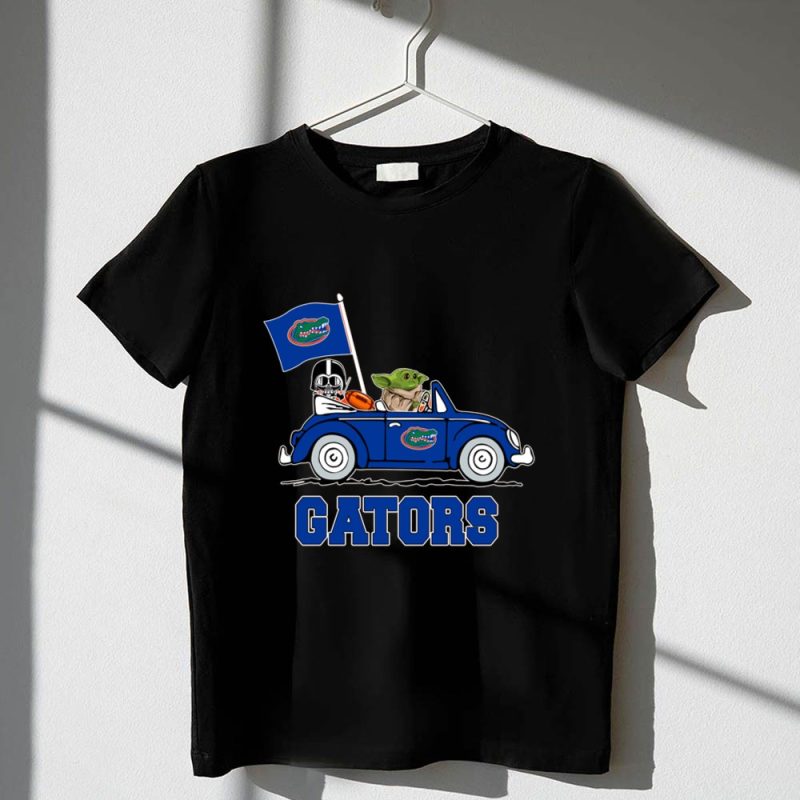Florida Gators Darth Vader Baby Yoda Driving Car Star Wars Football 1 T Shirt.jpg