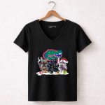 Florida Gators Star Wars Boba Fett Darth Vader and Stormtroopers Christmas 5 Womens V Neck.jpg