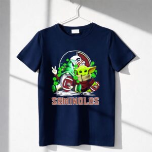 Florida State Seminoles Football Happy Patricks Day Cute Green Baby Yoda Gnome Shirt