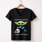 Fuit-Gummy-Baby-Yoda-New-England-Patriots-7-Womens-V-Neck