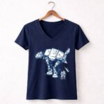Funny20AT20AT20Star20Wars20Droids20with20Stormtroopers20and20Imperial20Walker 9 Womens V Neck.jpg
