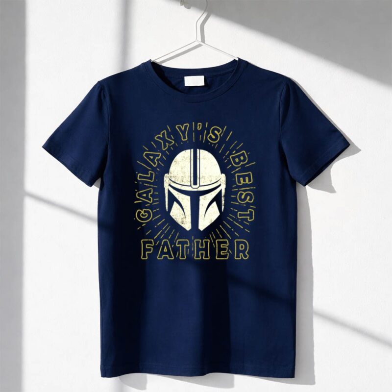 Galaxys Best Father Star Wars The Mandalorian Helmet 1 T Shirt