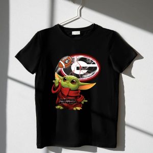 Georgia Bulldogs Football Baby Yoda Magic Force 1 T Shirt.jpg