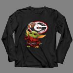 Georgia Bulldogs Football Baby Yoda Magic Force 4 Long Sleeves.jpg